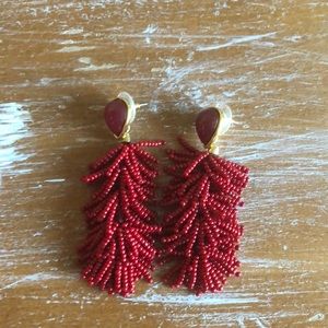 Stella and dot tassel earrings